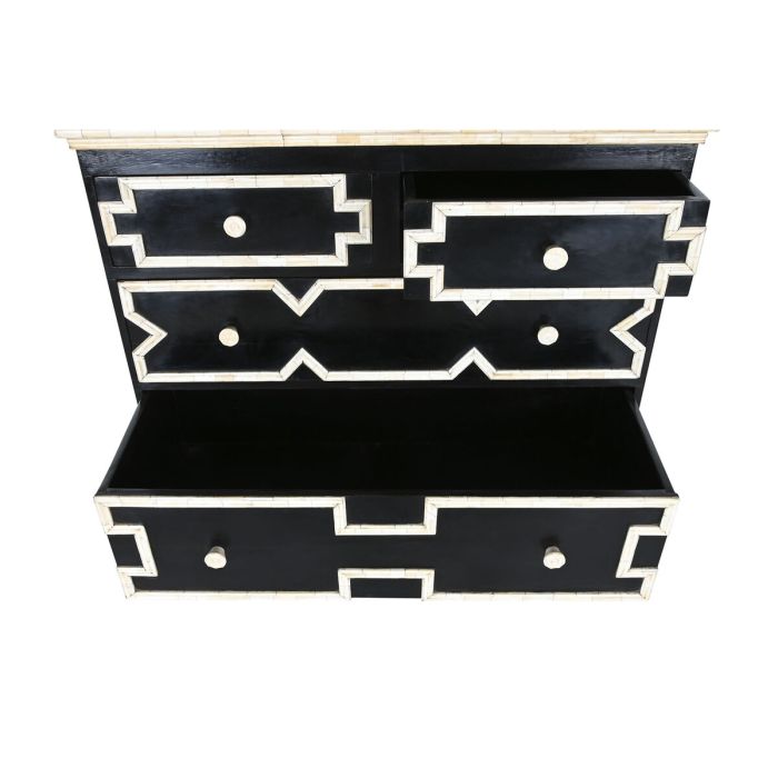 Commode Home ESPRIT Noir 111 x 51 x 99 cm 5
