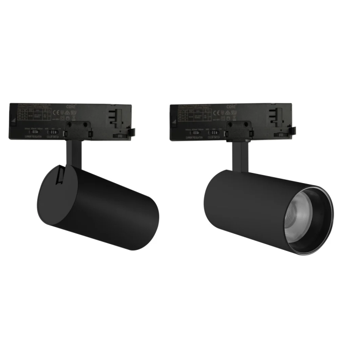 ATL Projecteur LED Triphasique Puissance et Température de Couleur Réglables 20/25/30W 6000K/4000K/3000K Noir [ATL080030-T-B] 2