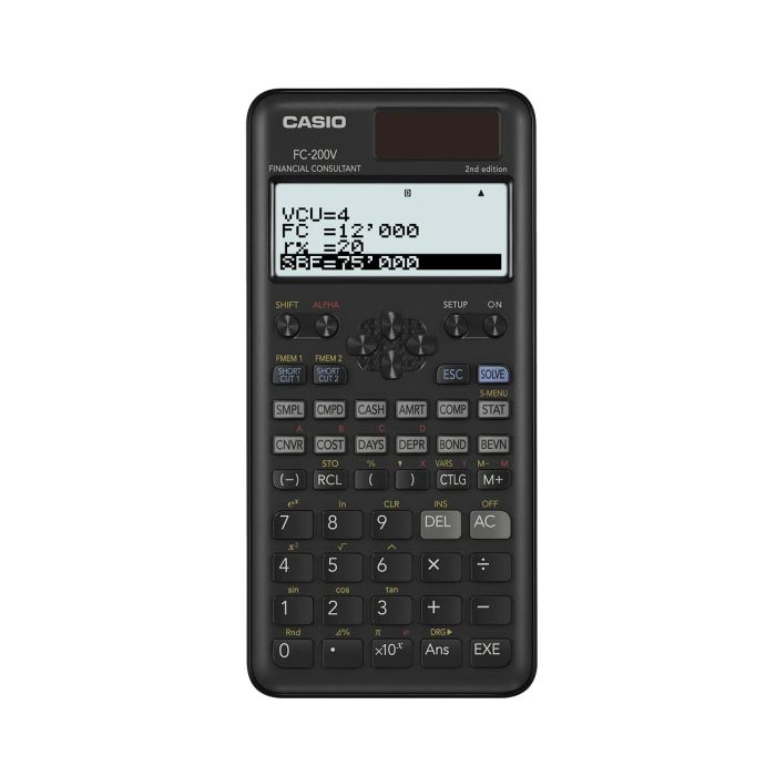 Calculatrice Casio FC-200V-2-W-ET Noir 8