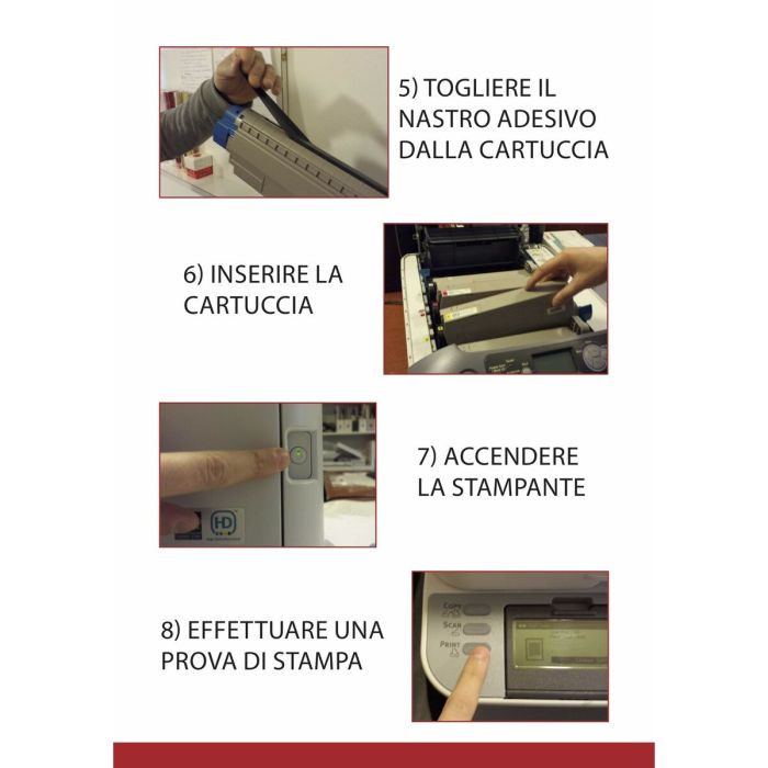 Toner original OKI 46507513 Jaune Noir 4