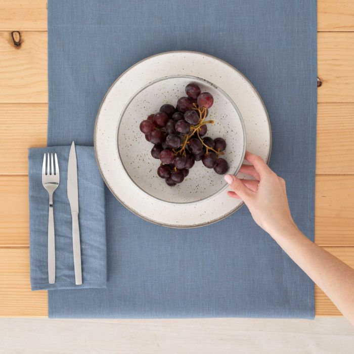 Chemin de Table Belum Bleu 45 x 140 cm 2