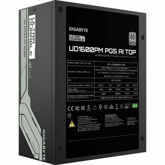 Bloc d’Alimentation Gigabyte GP-UD1600PM-PG5 1600 W ATX 80 PLUS Platinum 11