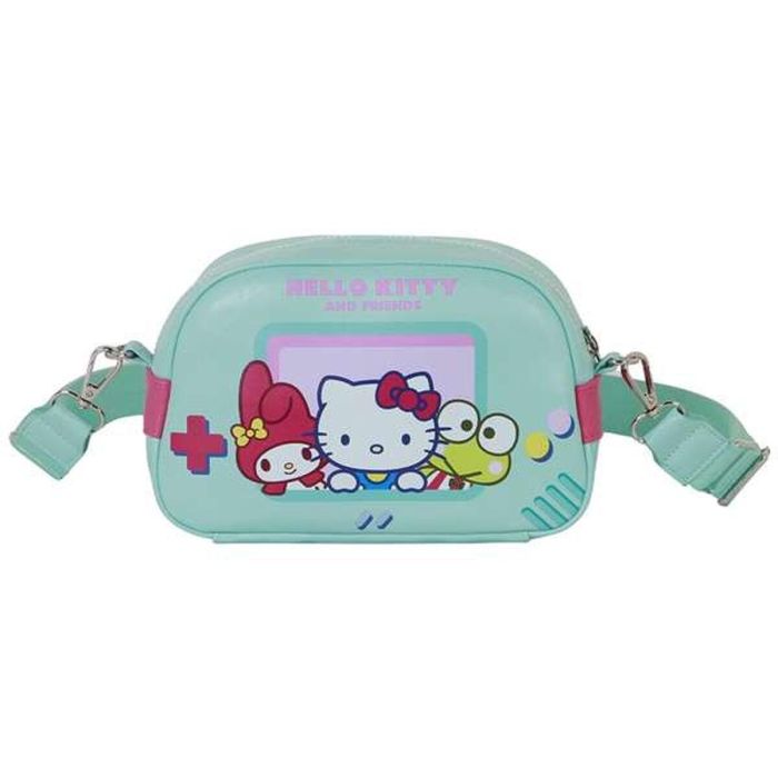 Sac à Bandoulière Hello Kitty Turquoise 14 x 23 x 9 cm 1