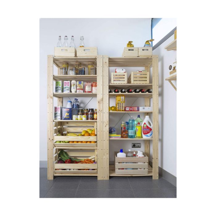 Caisse de Rangement Empilable Astigarraga 60 x 28,5 x 35,3 cm Bois Pin 4