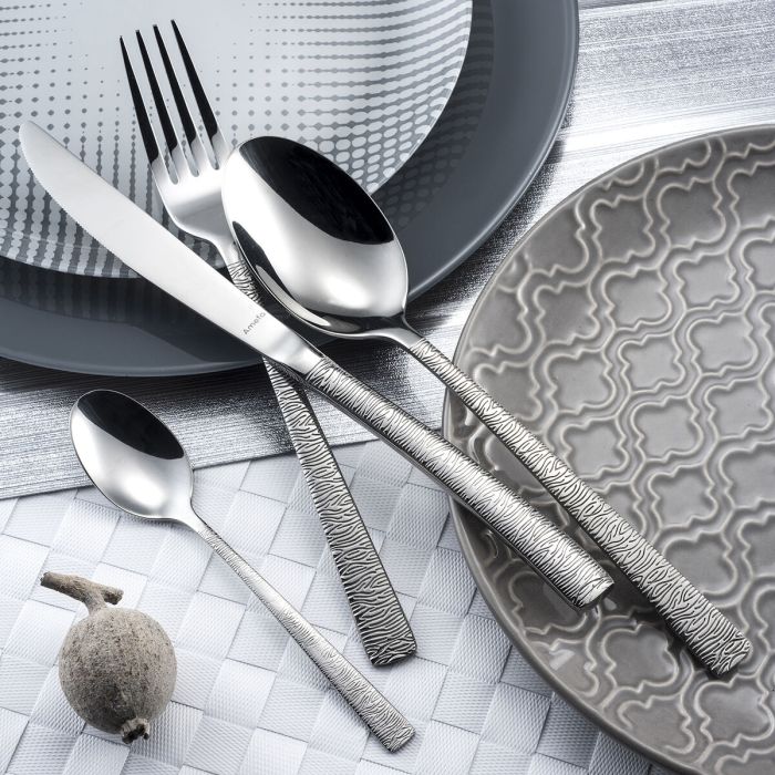 Ensemble de fourchettes à dessert Amefa Havane Jungle Métal Acier inoxydable 12 Unités 1