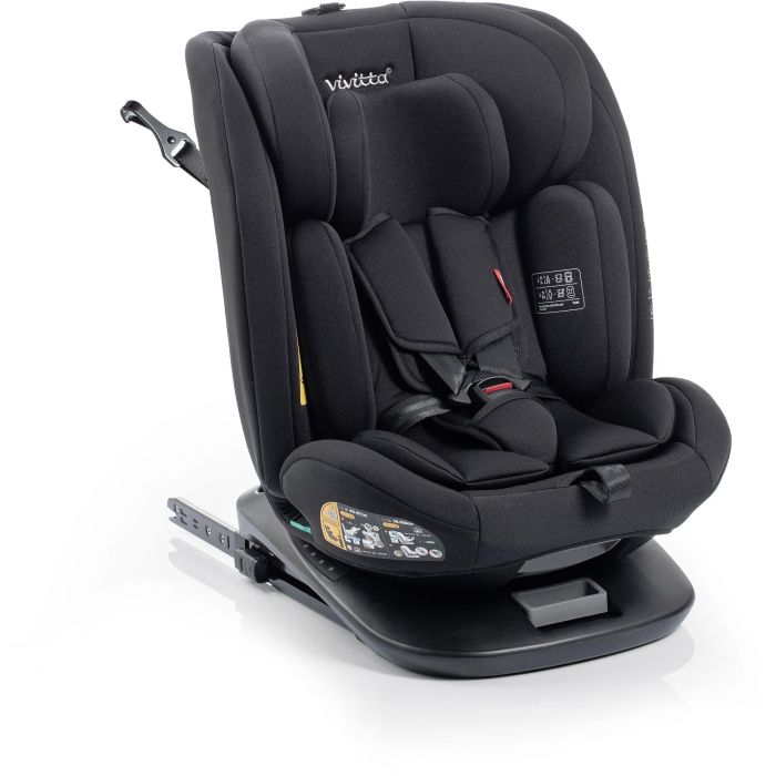 Siege auto - BABYAUTO - Garaia Vivitta - Groupe 0/1/2/3 - 40/150 cm - Isofix + Top Tether - Pivotant - Inclinable - Noir 1 Siege auto - BABYAUTO - Garaia Vivitta - Groupe 0/1/2/3 - 40/150 cm - Isofix + Top Tether - Pivotant - Inclinable - Noir 1