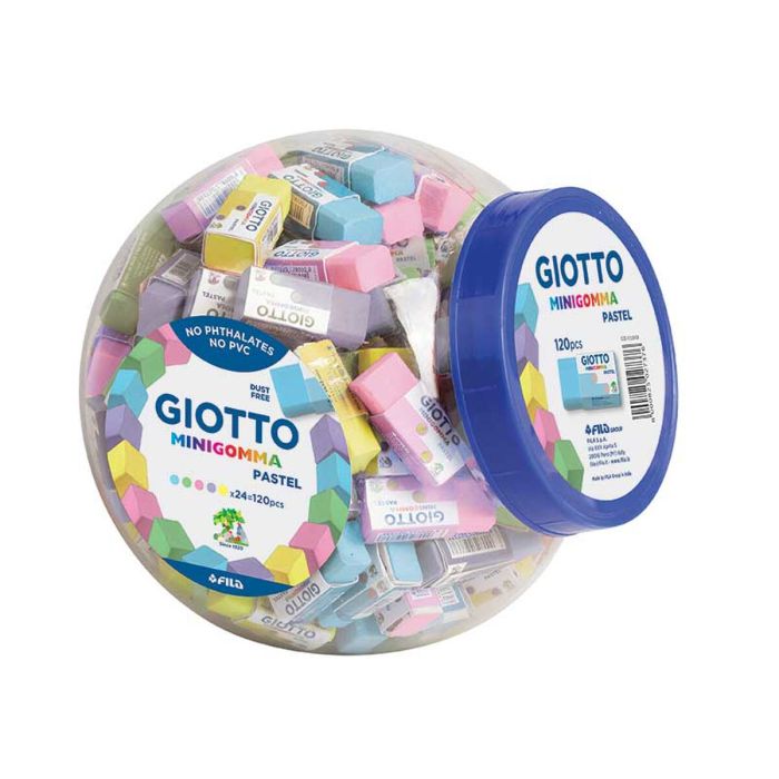 Ensemble de Gommes Giotto MiniGomma Multicouleur Gâteau 120 Pièces 1