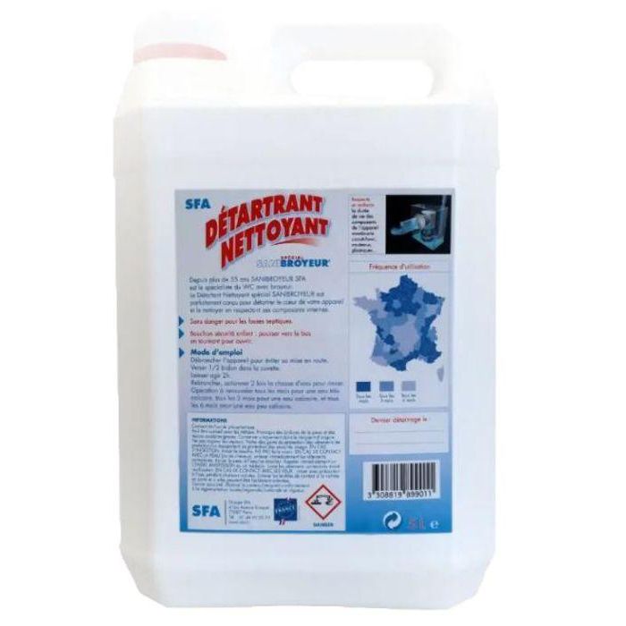 Détartrant nettoyant pour produits SFA - SFA - 5 litres 1 Détartrant nettoyant pour produits SFA - SFA - 5 litres 1