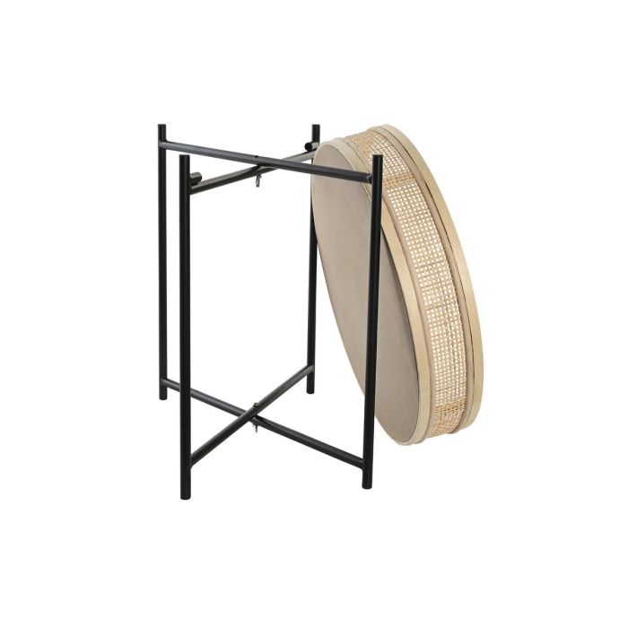 Cache-pot DKD Home Decor Naturel Noir Métal Rotin Scandinave (43 x 43 x 46 cm) 1 Cache-pot DKD Home Decor Naturel Noir Métal Rotin Scandinave (43 x 43 x 46 cm) 1