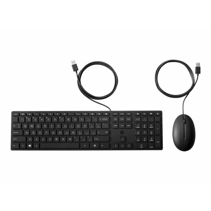clavier et souris HP 9SR36UT Noir Espagnol Qwerty 2