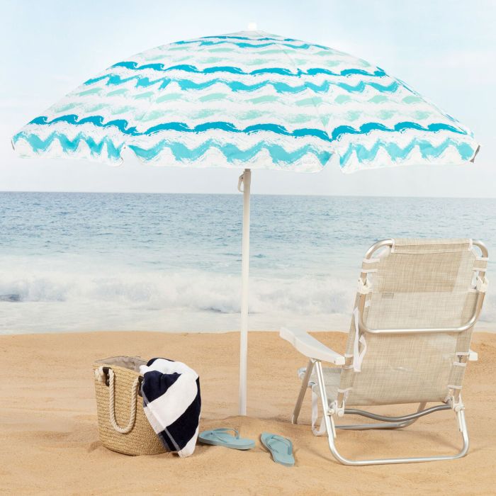 Parasol de plage Aktive Argenté 200 x 200 x 200 cm (4 Unités) 5
