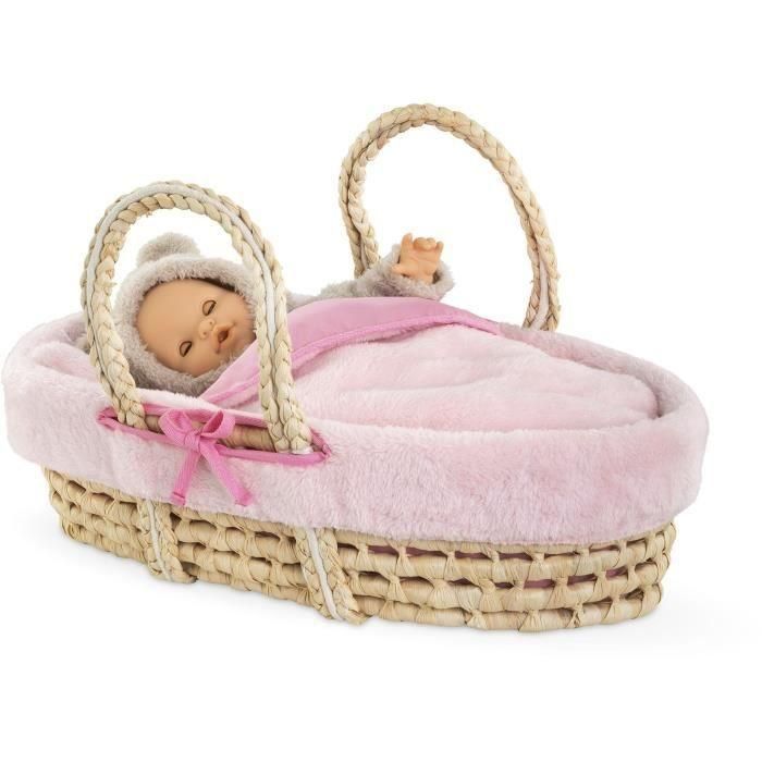 Accessoires poupons - COROLLE - Ensemble Couffin Peluche Rose - pour poupons 36 et 42 cm - des 3 ans 2