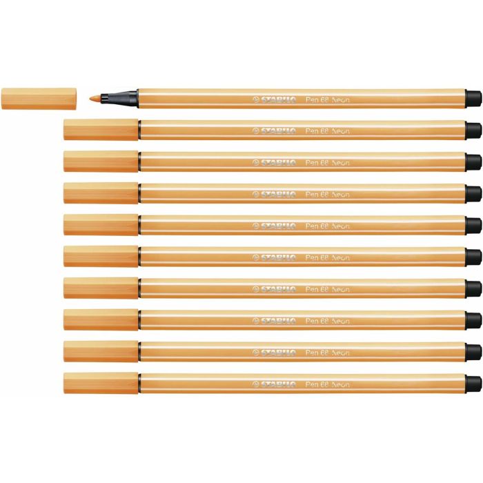 Feutres Stabilo Pen 68 Fluorescent Orange (10 Pièces) 0 Feutres Stabilo Pen 68 Fluorescent Orange (10 Pièces) 0