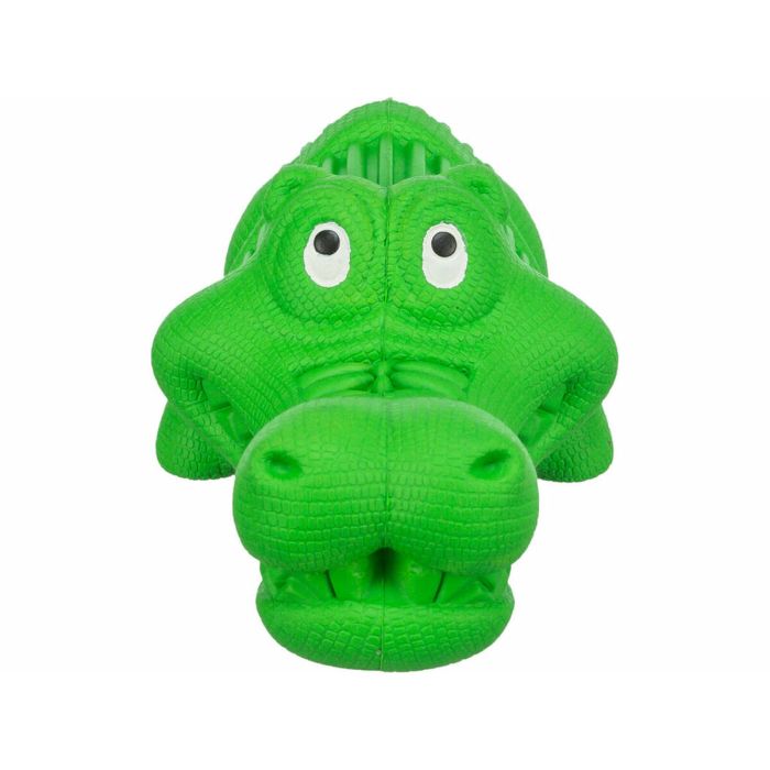 Jouet Distributeur de Friandises pour Animaux 2 en 1 Trixie Vert 18 cm Crocodile 6