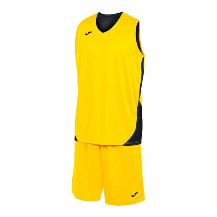 Ensemble de Sport pour Enfants Joma Sport Kansas Jaune Noir Multicouleur 2 Pièces 2