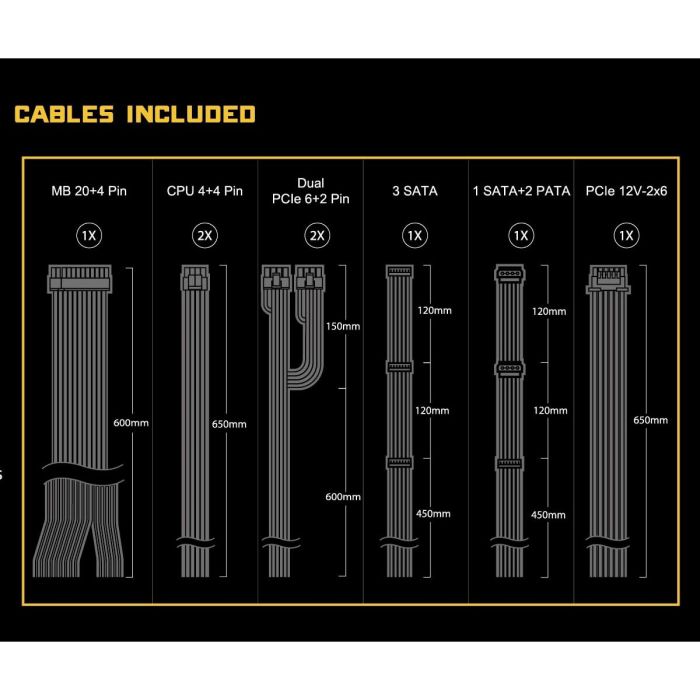 Bloc d’Alimentation ASRock 90-UXC085-GNEAAA 850 W 80 Plus Gold 1 Bloc d’Alimentation ASRock 90-UXC085-GNEAAA 850 W 80 Plus Gold 1
