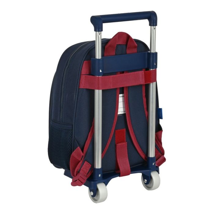 Cartable à roulettes F.C. Barcelona Corporativa Bleu Bordeaux (27 x 33 x 10 cm) 2