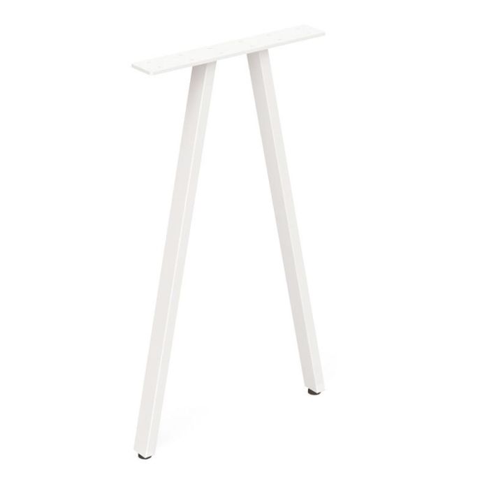 Pata Metálica Anek Ancho418 H720 Para Mesas Acabado Gris Herrajes Alk 1