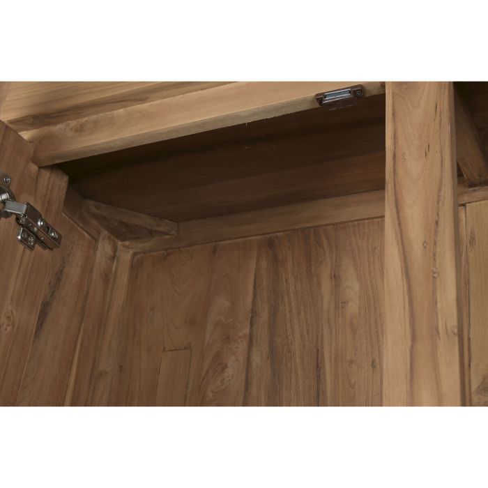 Présentoir Home ESPRIT Verre bois de teck 160 X 45 X 210 CM 10 Présentoir Home ESPRIT Verre bois de teck 160 X 45 X 210 CM 10