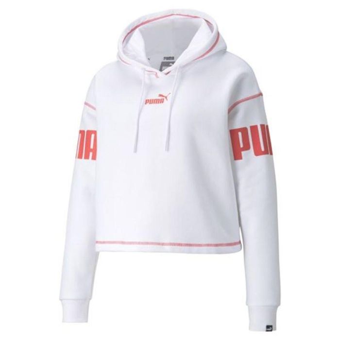 Sweat à capuche femme Puma Puma Power Hoodie Fl W Blanc 0 Sweat à capuche femme Puma Puma Power Hoodie Fl W Blanc 0