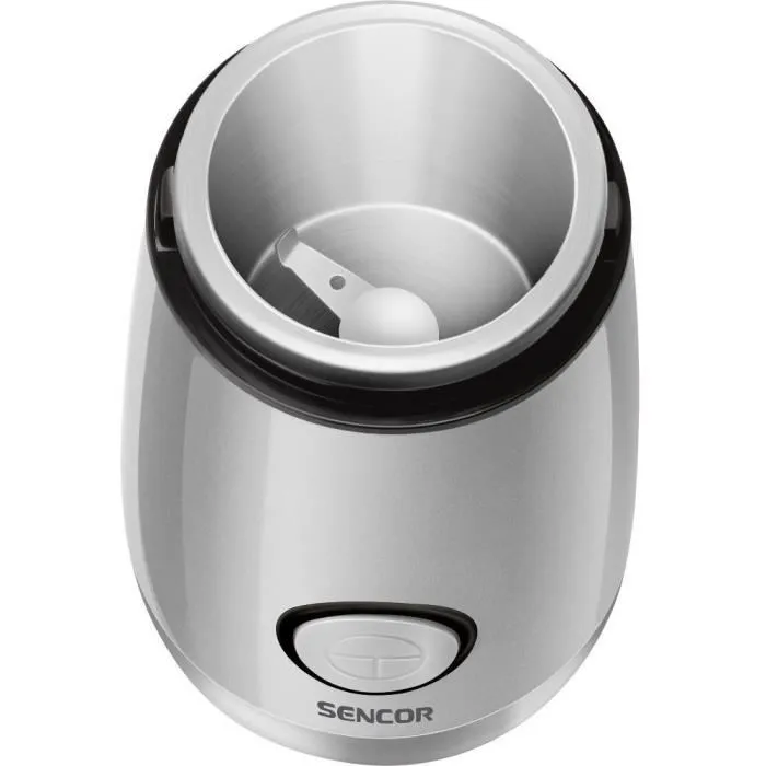 Sencor SCG 2052WH - Moulin à café électrique 150W pour grains, noix et épices - Réservoir 60g - 85 dB - 116x116x176 mm
