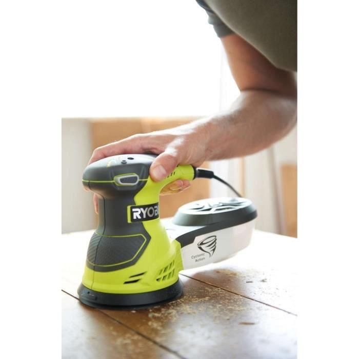 RYOBI - Ponceuse excentrique 300 W - 7 000-13 000 osc/min - diam. 125 mm - Livrée en sac de transport avec 20 abrasifs - ROS300A 2 RYOBI - Ponceuse excentrique 300 W - 7 000-13 000 osc/min - diam. 125 mm - Livrée en sac de transport avec 20 abrasifs - ROS300A 2