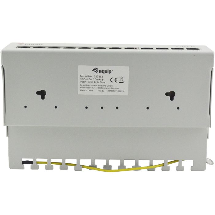 Equip Patchpanel 12x RJ45 Cat6 FTP Desktop ISO/IEC hellgrau 2
