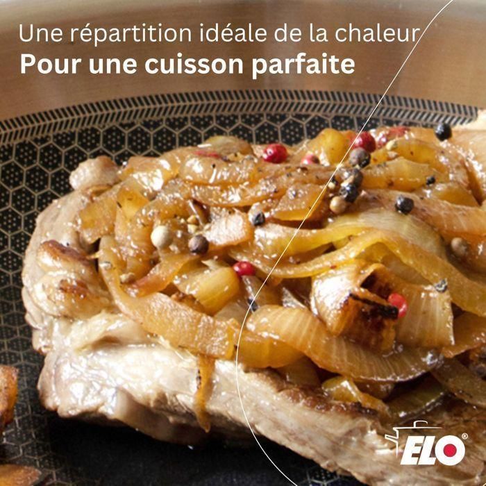 Set de 3 poeles a induction - ELO - Relief Solutions - Inox 18/10 ELODUR Select antiadhésives - Ø 24-28-32 cm 3 Set de 3 poeles a induction - ELO - Relief Solutions - Inox 18/10 ELODUR Select antiadhésives - Ø 24-28-32 cm 3