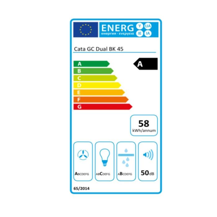 Hotte standard Cata GC DUAL BK Noir 1 Hotte standard Cata GC DUAL BK Noir 1