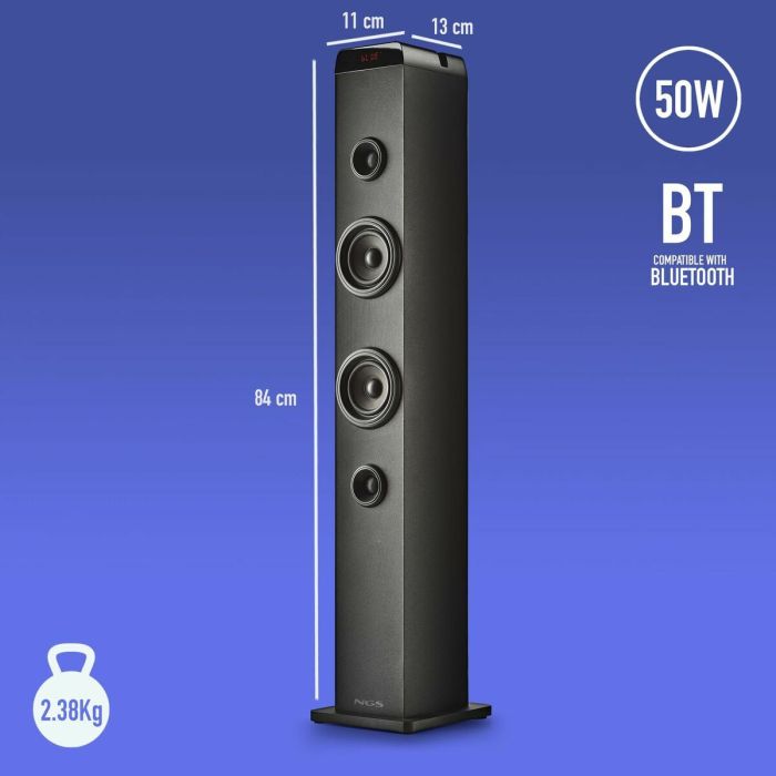 Tour sonore bluetooth NGS SKY CHARM PRO Noir 50 W 19