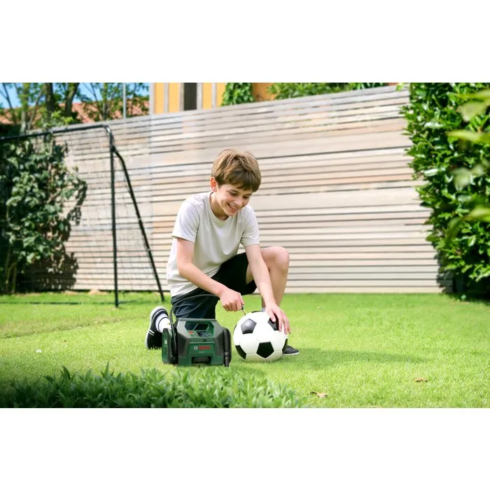 Bosch Pompe pneumatique sans fil PAO 18V - AdvancedPump 18V - Compresseur d'air sans fil à double fonction - Pression max 10,3 bar - Débit 400 l/min