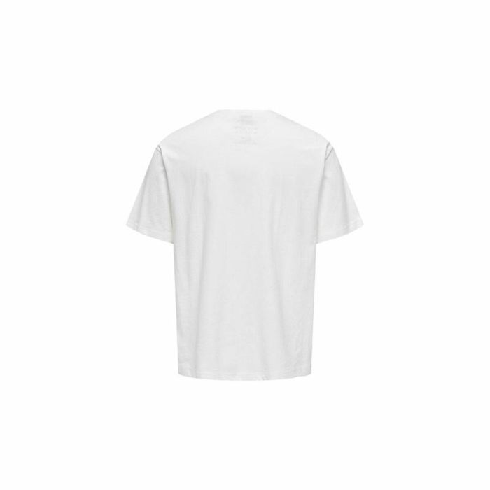 T-shirt à manches courtes homme Only & Sons Mickey Rlx Cloud Dancer Blanc 1 T-shirt à manches courtes homme Only & Sons Mickey Rlx Cloud Dancer Blanc 1