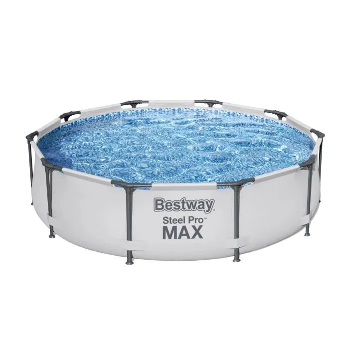 Bestway Steel Pro Max - Piscine tubulaire hors sol 305 x 76 cm avec filtre à cartouche 1249 L/H - Capacité 4 678 litres 2