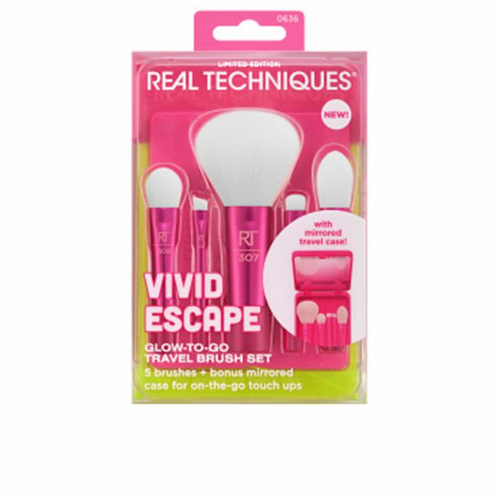 Kit de broche de maquillage Real Techniques VIVID ESCAPE 5 Pièces