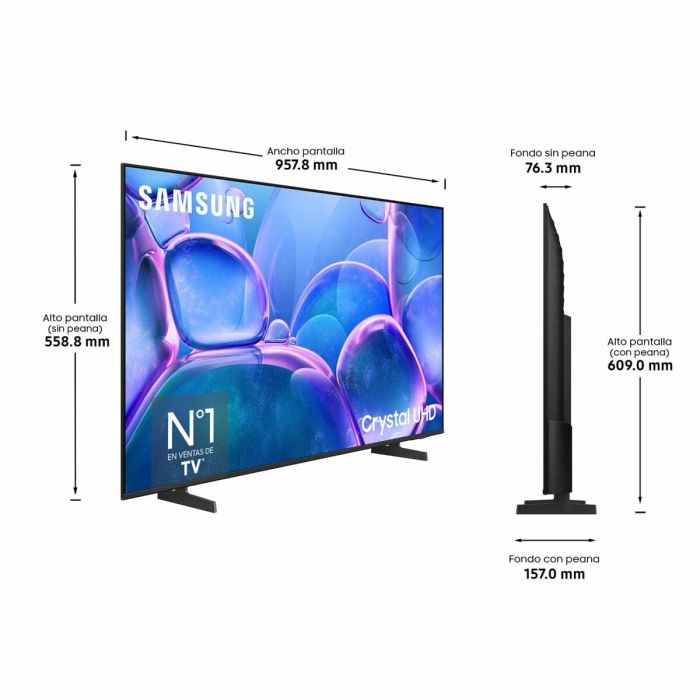 TV intelligente Samsung TU43U7025FKXXC 43" LED 4K Ultra HD 2