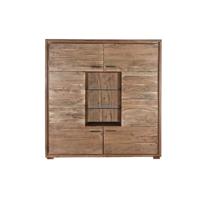 Armoire DKD Home Decor 145 x 40 x 153 cm Verre Marron Acacia 2 Armoire DKD Home Decor 145 x 40 x 153 cm Verre Marron Acacia 2