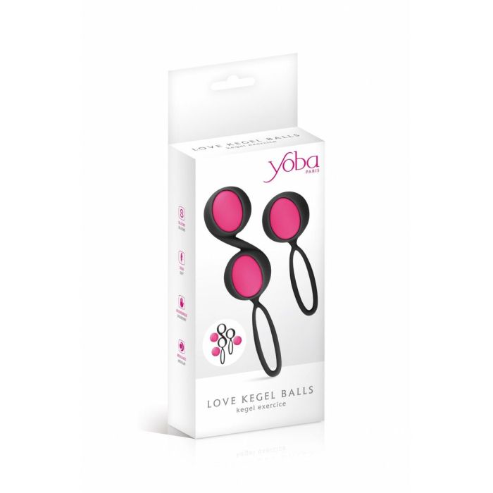 Kit de Poids Vaginaux Kegel Yoba Silicone Noir Rose 2 Pièces 2 Kit de Poids Vaginaux Kegel Yoba Silicone Noir Rose 2 Pièces 2