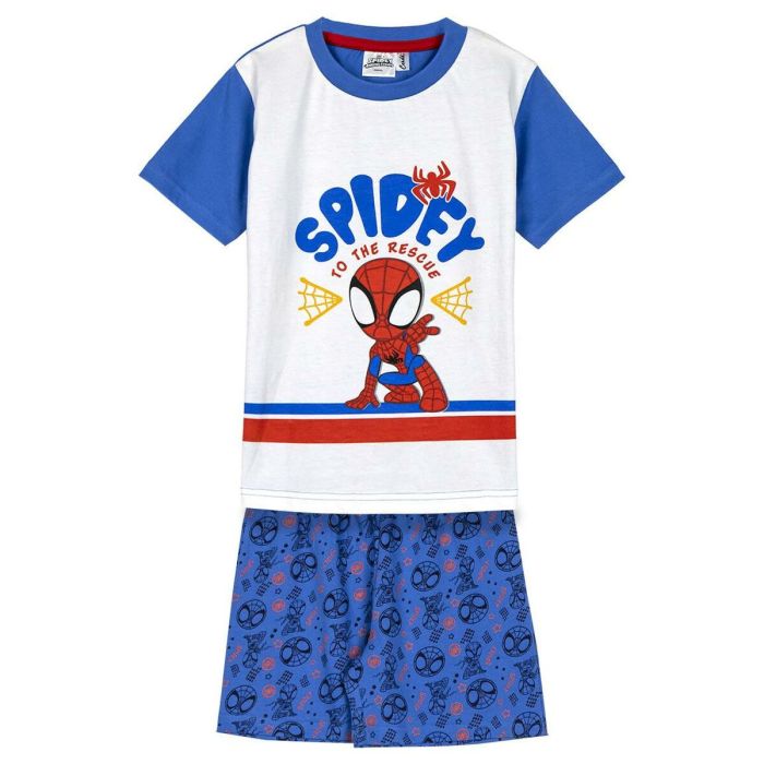 Pyjama Enfant Spidey Bleu 0 Pyjama Enfant Spidey Bleu 0