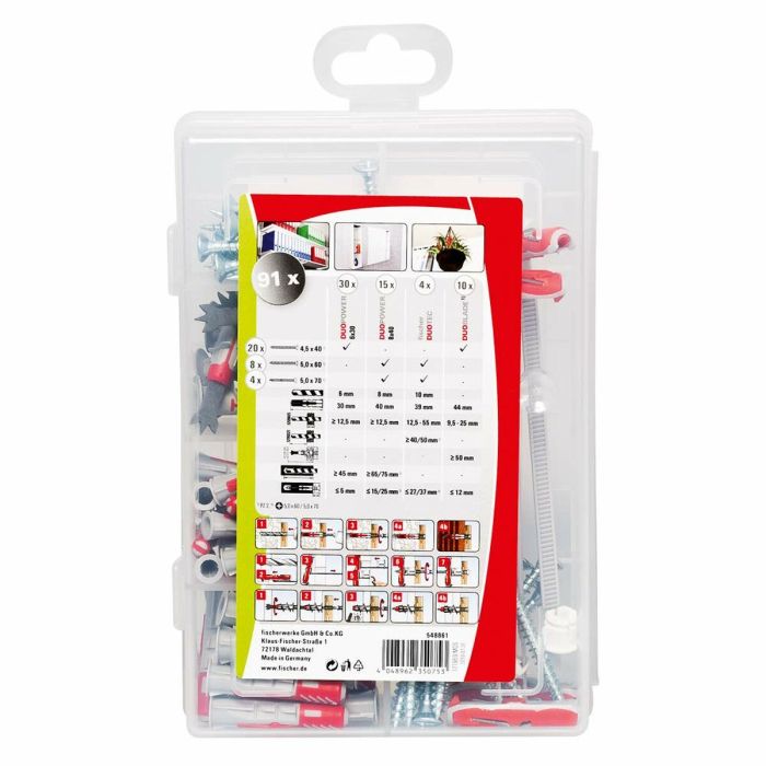 Chevilles et vis Fischer 91 Unités 3