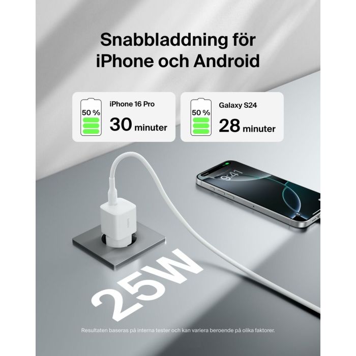 Câble USB vers Lightning Belkin WCA012KQWH Blanc 1