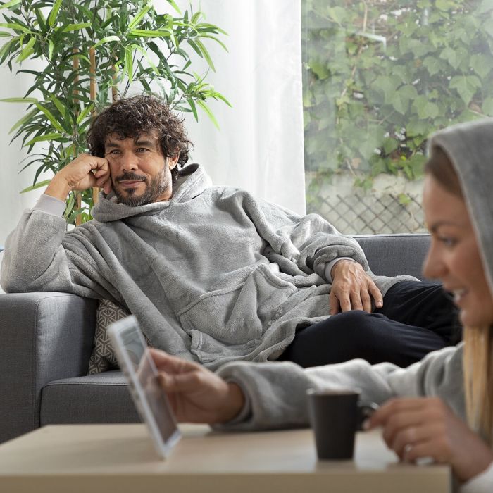 Couverture à Manches Sweat-shirt Oversize avec Polaire Swug InnovaGoods 5 Couverture à Manches Sweat-shirt Oversize avec Polaire Swug InnovaGoods 5