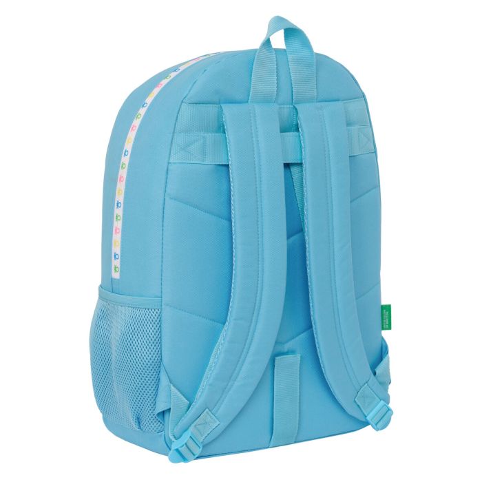 Cartable Benetton Spring Celeste 30 x 46 x 14 cm 2 Cartable Benetton Spring Celeste 30 x 46 x 14 cm 2