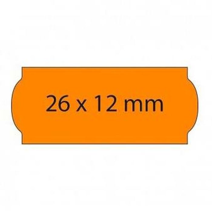 Rouleau d'Étiquettes Orange 26 x 12 mm (36 Unités) 1