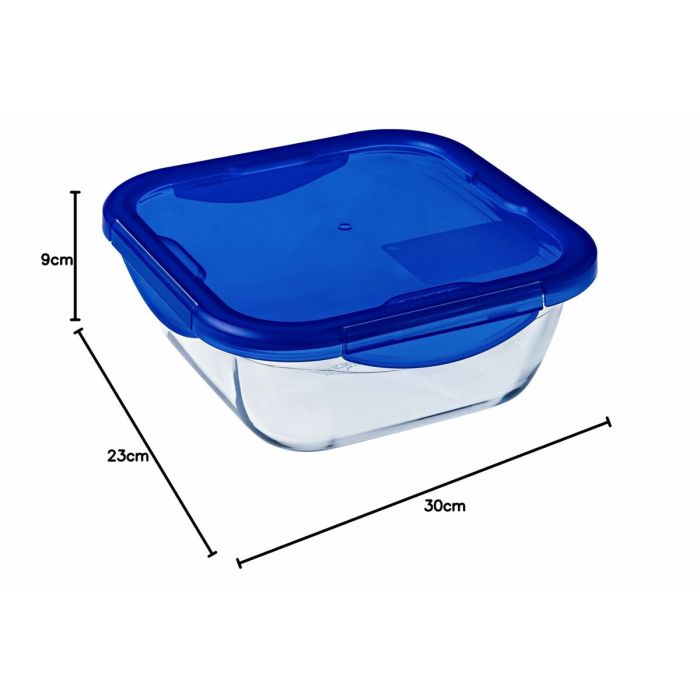 Ensemble de Boîtes à Lunch Pyrex Cook & Go Bleu Transparent 2