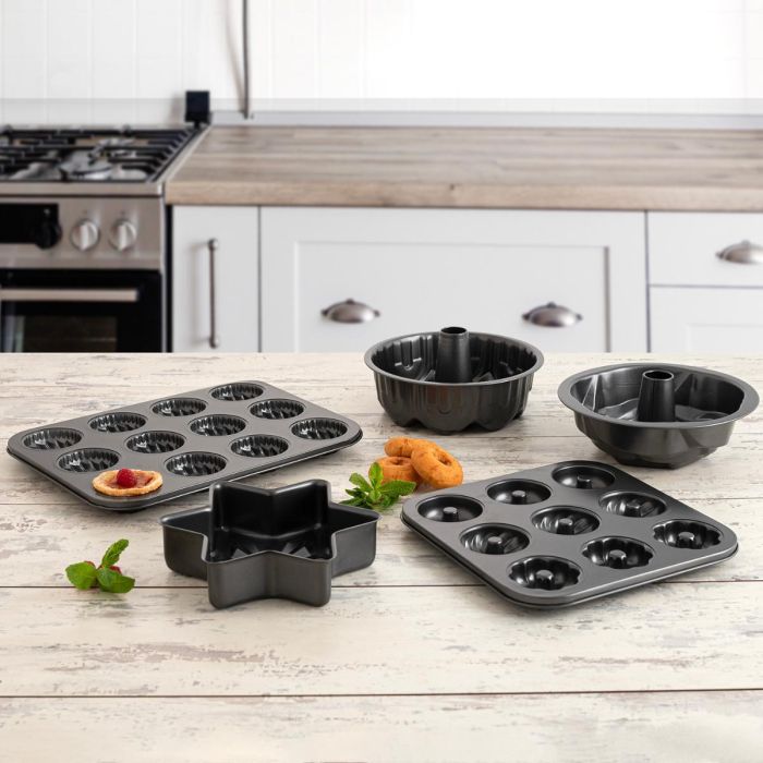 Molde 9 Donuts Acero Carbono Sweet Grey Quid 26,3x26,3x2,4 cm 2 Molde 9 Donuts Acero Carbono Sweet Grey Quid 26,3x26,3x2,4 cm 2