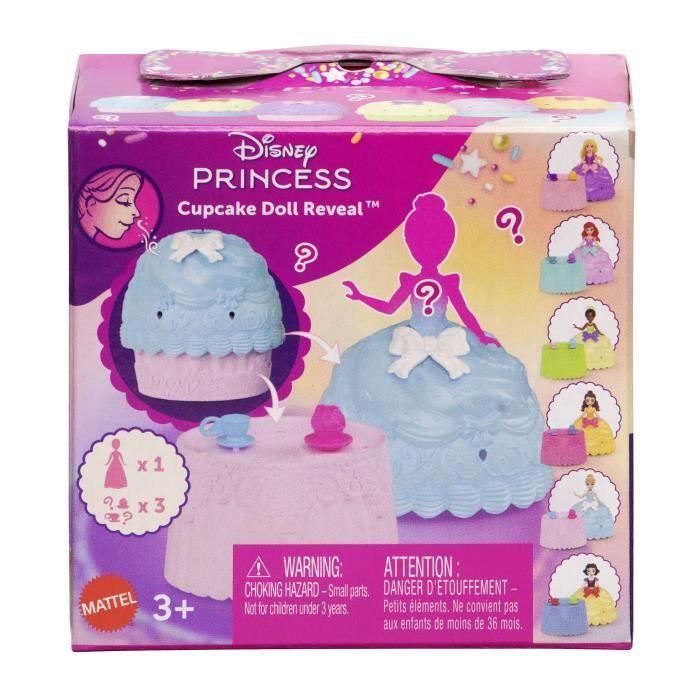 Princesses Disney - Petite poupée Cupcake Doll Reveal avec 5 surprises - Disney Princess - JFG78 5 Princesses Disney - Petite poupée Cupcake Doll Reveal avec 5 surprises - Disney Princess - JFG78 5