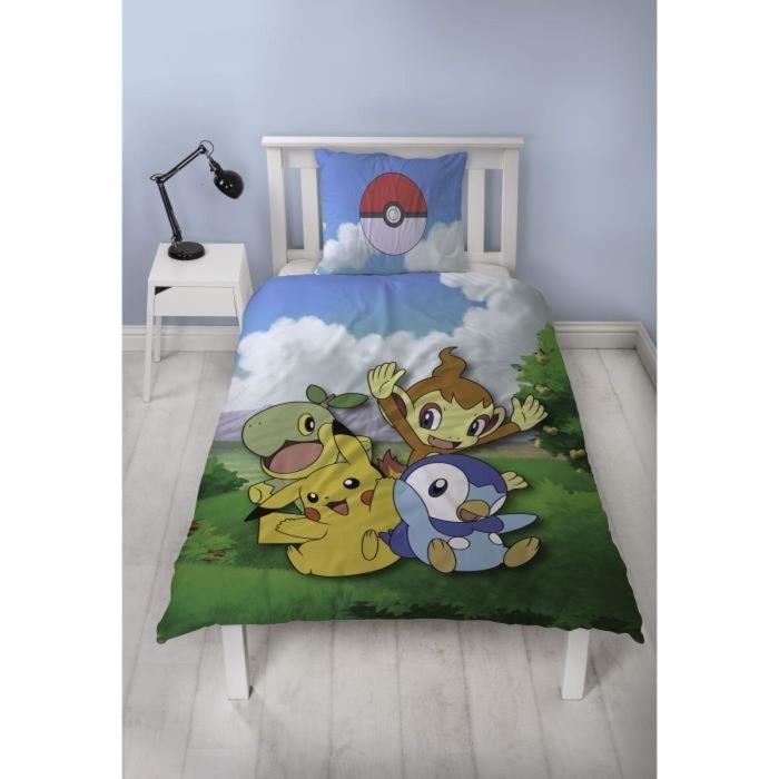 Parure de couette Pokémon Multicouleur Lit 2 persones 2 Pièces 1