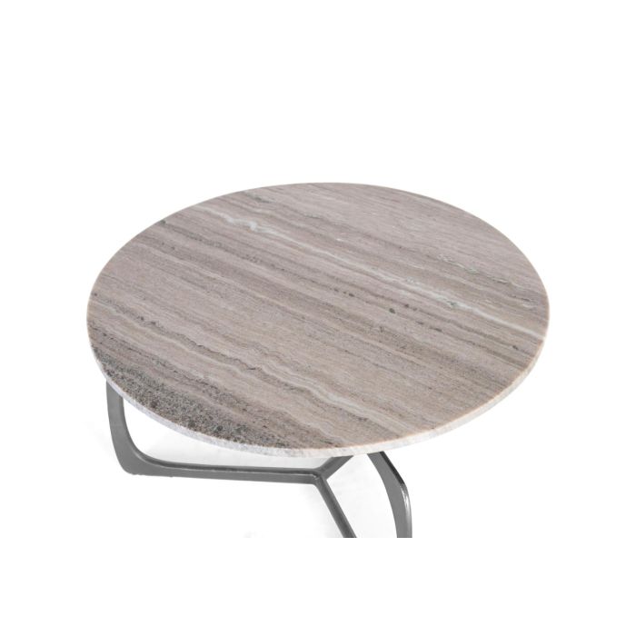 GINER Y COLOMER Table basse design avec plateau en marbre et piètement en aluminium, couleur blanc et doré, 71 x 71 x 42 cm 1 GINER Y COLOMER Table basse design avec plateau en marbre et piètement en aluminium, couleur blanc et doré, 71 x 71 x 42 cm 1