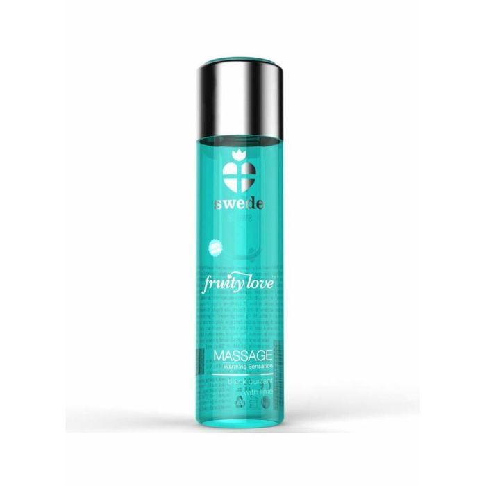 Huile de massage érotique Swede 120 ml Effet chaleur Citron Cassis 1