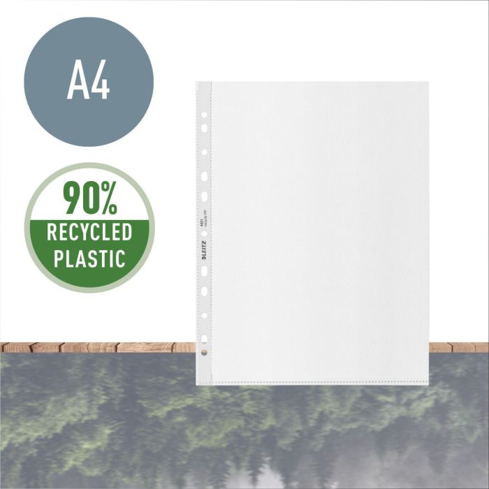 Housses Leitz Recycle A4 Maxi Transparent A4 Recyclado 25 Unités 5 Housses Leitz Recycle A4 Maxi Transparent A4 Recyclado 25 Unités 5